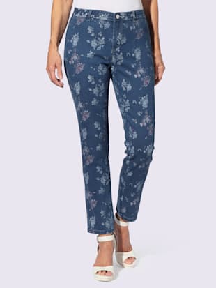 Jean imprimé floral (Image 1)