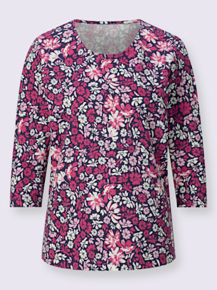 T-shirt à manches 3/4 joli motif floral (Image 3)
