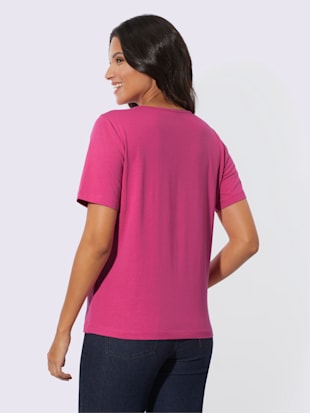 T-shirt à manches courtes nervures décoratives (Image 3)
