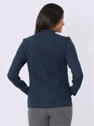 Blazer en jean col montant tendance (Image 3)