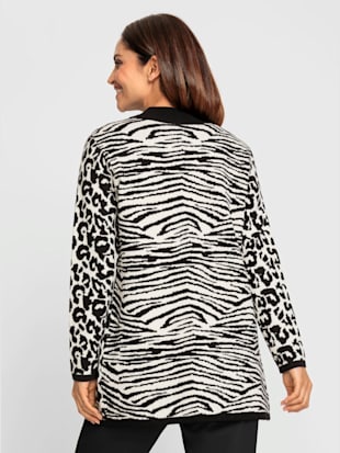 Veste en tricot motif jacquard