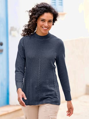 Pull col montant 50% viscose