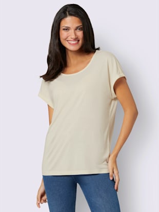 T-shirt pure viscose , couleur ivoire, taille 44 - MODA VILONA - Mode Femme et Homme