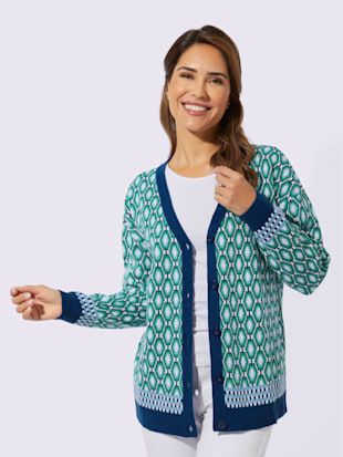 Veste en tricot jacquard superbe tricot jacquard