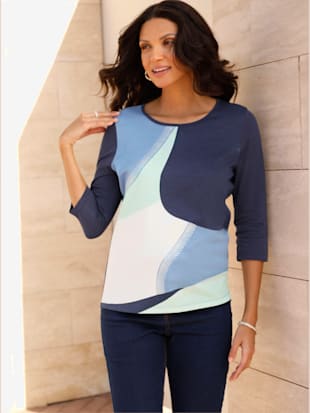 T-shirt à manches 3/4 pur coton (Image 1)