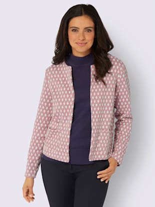 Veste légère jacquard en jersey tendance