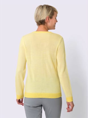 Pull à manches longues fil chiné doux