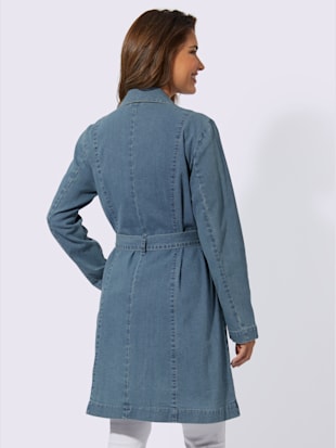 Trench-coat denim doux