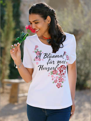 T-shirt traditionnel motif imprimé (Image 1)