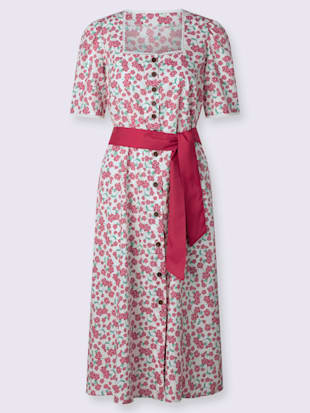 Robe traditionnelle empiècement en dentelle (Image 4)