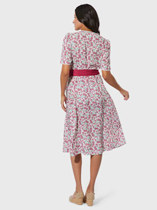 Robe traditionnelle empiècement en dentelle (Image 3)