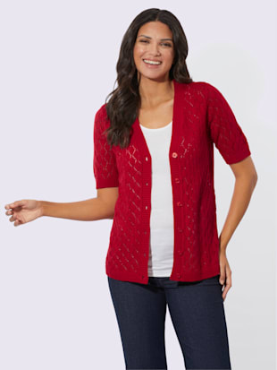 Veste en tricot ajouré superbe motif losanges ajouré (Image 1)