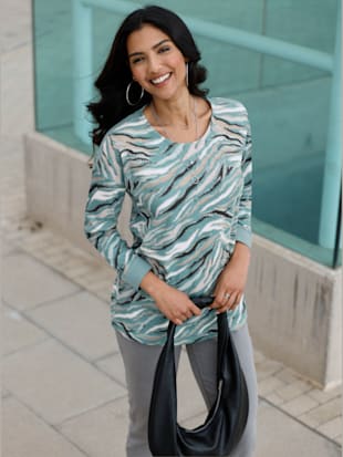 Sweatshirt petites pierres brillantes fantaisie (Image 1)