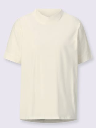 T-shirt à col montant col montant côtelé (Image 4)