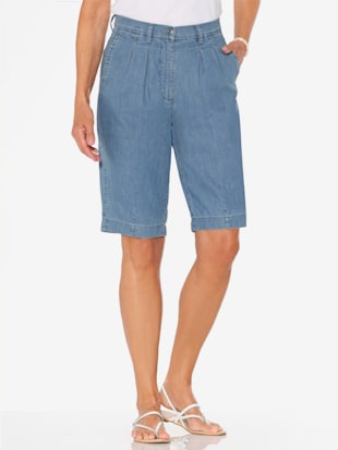 Bermuda en jean pinces tendance