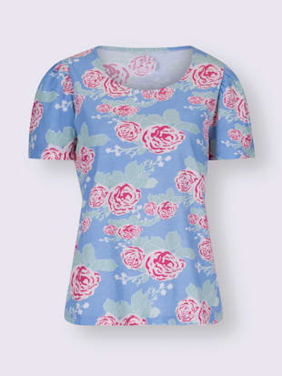 T-shirt à manches courtes manches bouffantes tendance