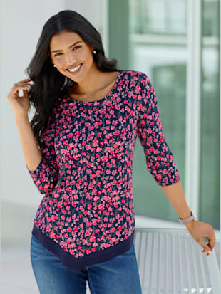 T-shirt à manches 3/4 viscose douce et fluide (Image 1)