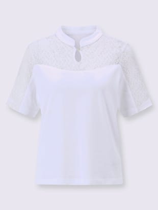 T-shirt traditionnel dentelle fleurie romantique