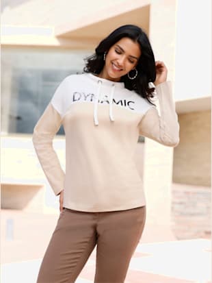Sweatshirt imprimé brillant et argenté (Image 1)