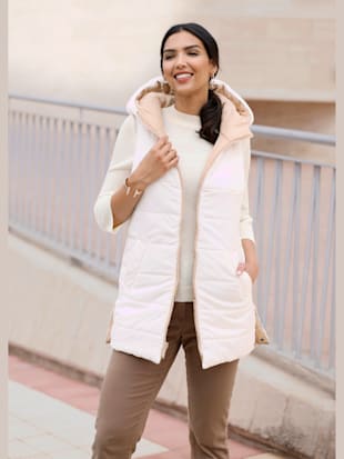 Gilet réversible à capuche