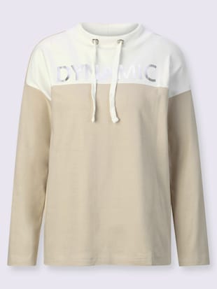 Sweatshirt imprimé brillant et argenté (Image 4)