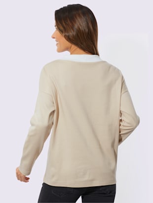 Sweatshirt imprimé brillant et argenté (Image 3)