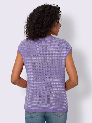 Pull ajouré mancherons tendance (Image 2)