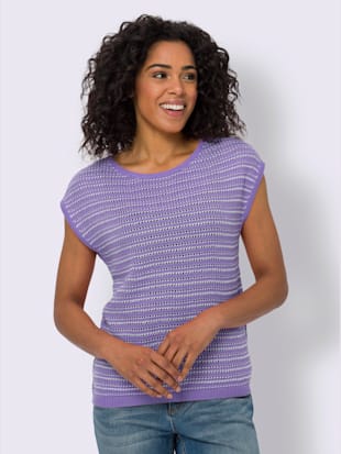Pull ajouré mancherons tendance (Image 1)