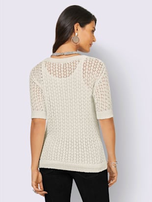 Pull motif ajouré léger