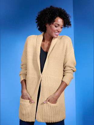 Veste en tricot mérinos/acrylique 30% laine vierge (mérinos)