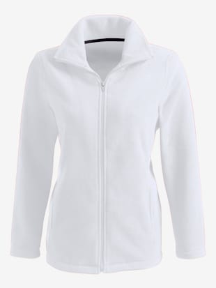 Veste polaire féminine uni col à revers