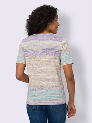 T-shirt à manches courtes aspect chiné (Image 3)