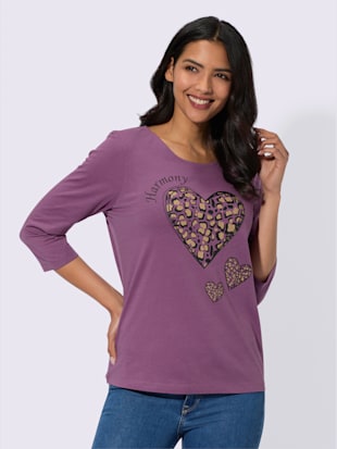 T-shirt à manches 3/4 pur coton