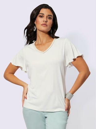 T-shirt en v avec viscose (ecovero)