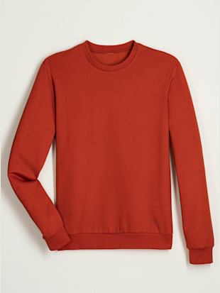 Sweat-shirt manches et ourlet à bords-côtes extensibles