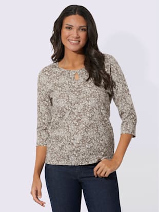 T-shirt à encolure ronde motif paisley