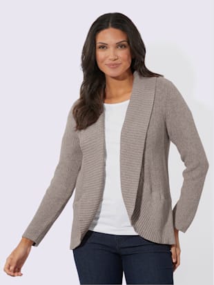 Veste en tricot col châle mode