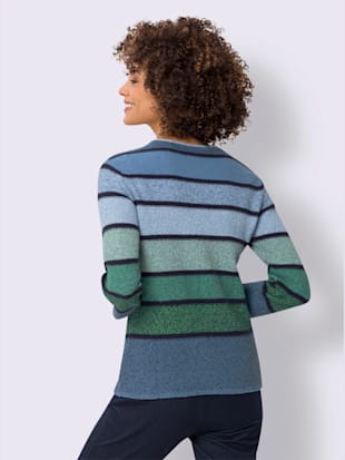 Pull à manches longues motif tricoté discret (Image 3)