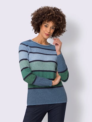 Pull à manches longues motif tricoté discret (Image 2)