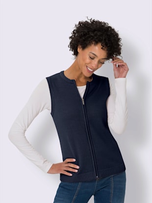 Gilet en tricot pur coton