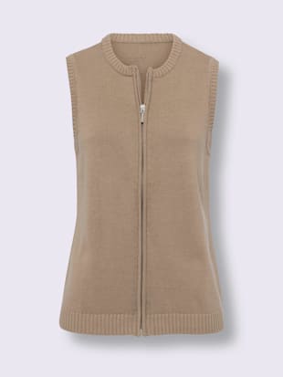 Gilet en tricot pur coton