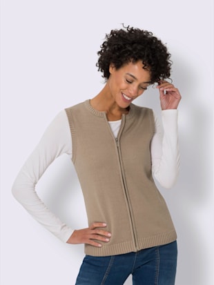 Gilet en tricot pur coton