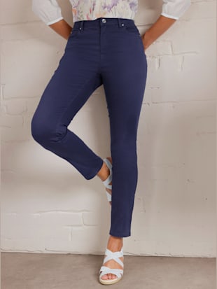 Pantalon 5 poches mélange coton et lyocell de qualité (Image 1)