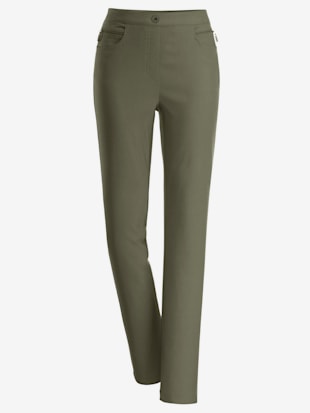 Pantalon simple sobre et élégant poches zippées