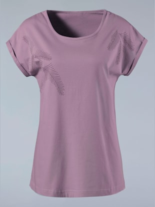 T-shirt féminin col rond et détails fantaisie
