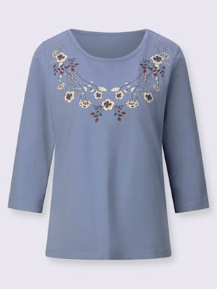 T-shirt à manches 3/4 imprimé floral (Image 4)