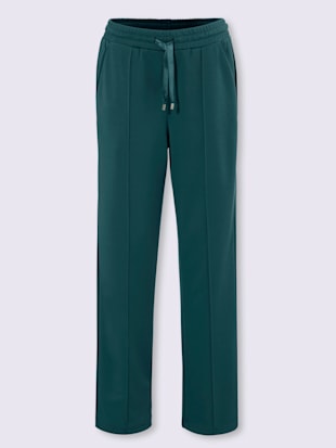 Pantalon en jersey accents satin brillants