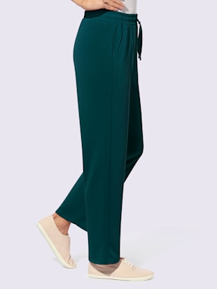 Pantalon en jersey accents satin brillants