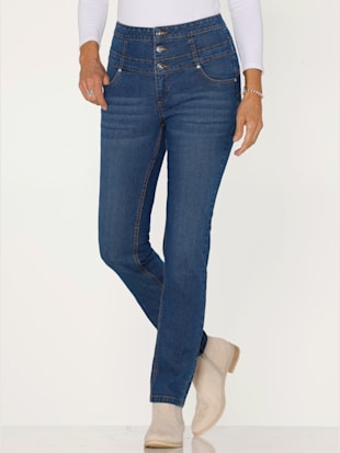 Jean double empiècement