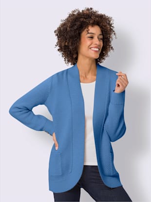 Veste en tricot coupe ouverte affinante